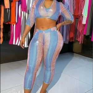 Brand new pink/blue set medium
